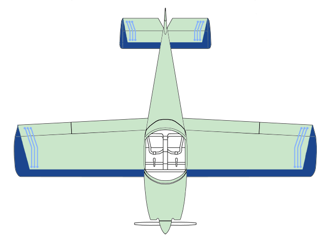 Top view, with graphics